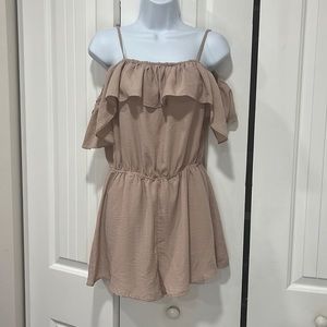 Haute Monde nude pink romper